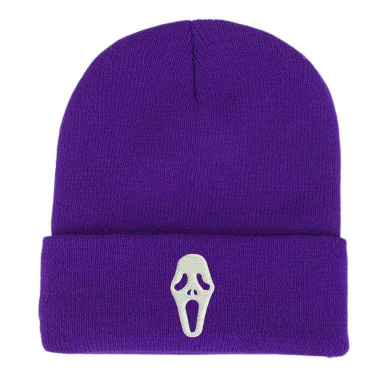 Hot-selling scream killer mask knitted hat autumn and winter fashion trend couple wool hat