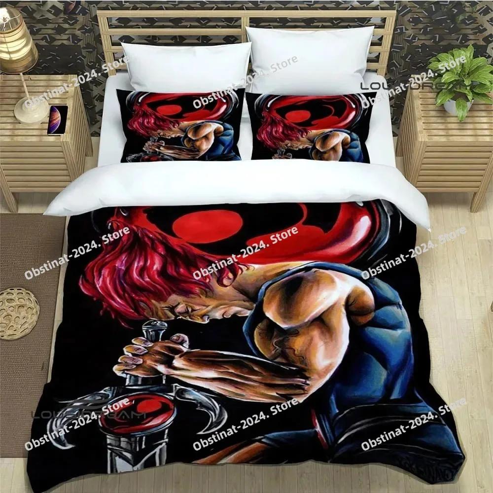 Thundercats Anime Bedding Set Printed Bed Set With Pillowcase Duvet Cover Soft Single Double Queen Super King Size Luxury Gift