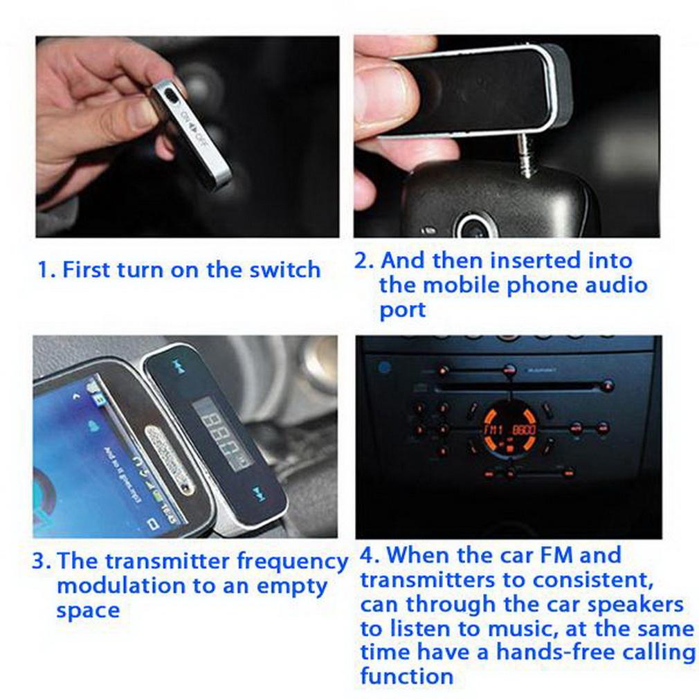 3.5mm Music Audio FM Transmitter Mini Wireless In-car Transmitter Car Mp3 Transmitter For iPhone for Samsung iPad
