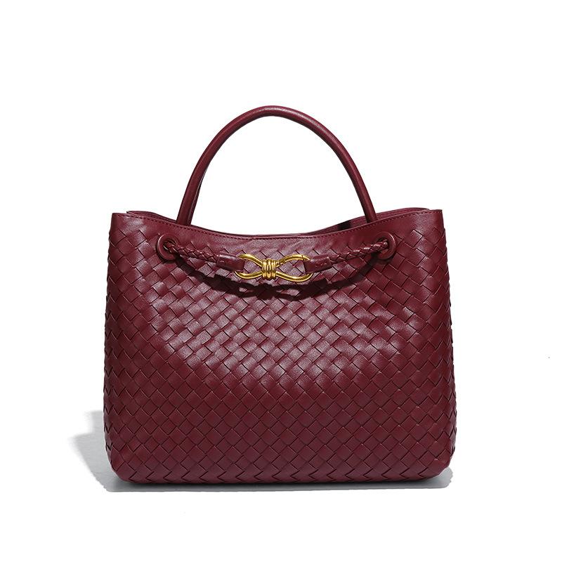 Vintage-Taschen mit großem Fassungsvermögen, handgewebte Damentaschen, Pendler-Tasche, stilvolle, lässige Schulter-Crossbody-Tasche