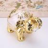 European retro elephant ashtray creative personality trend spherical metal cover multi-functional office home living room