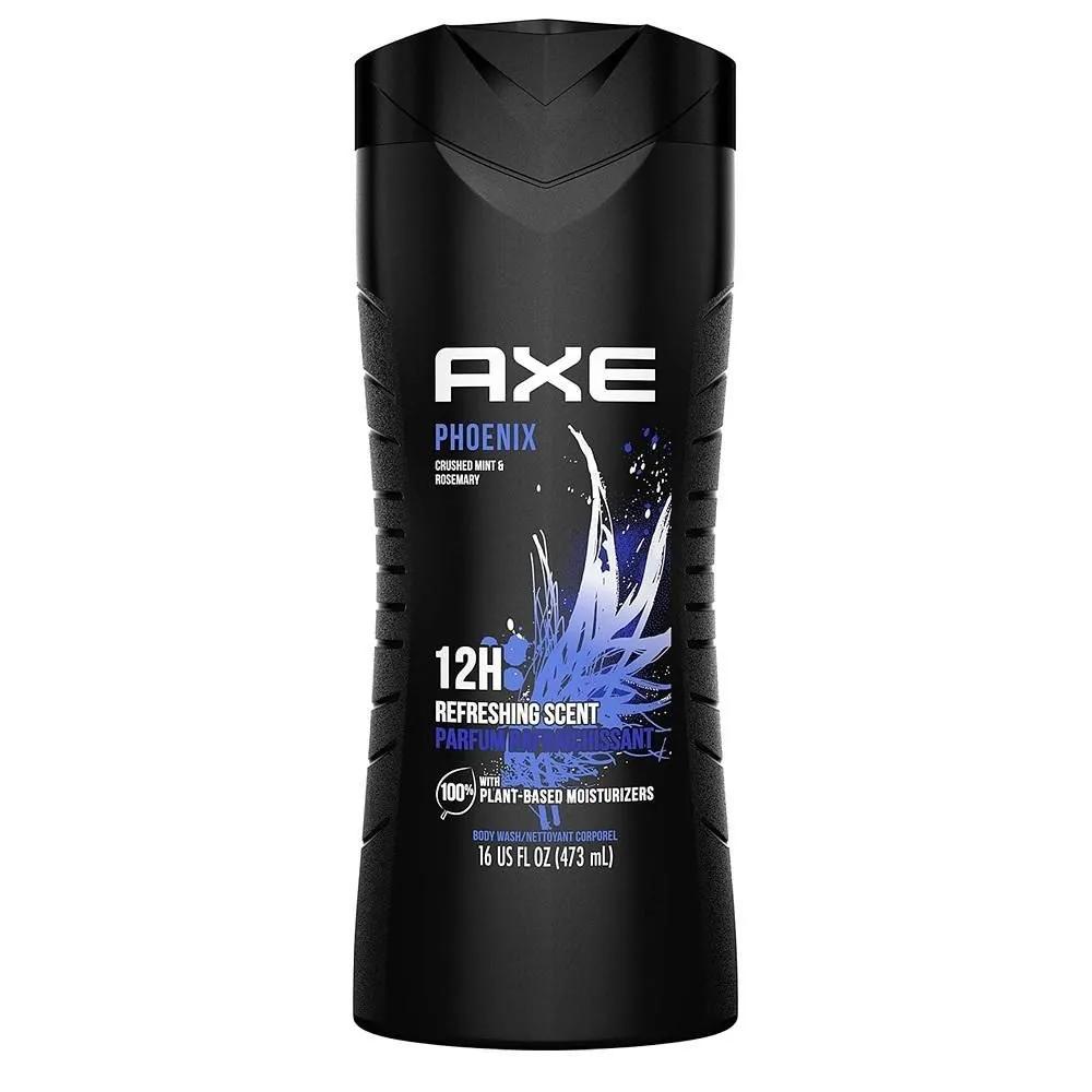 Гель для душа AXE 473 мл 1 упаковка Phoenix AXE Гель для душа 12 часов Освежающий аромат Phoenix Мята и розмарин