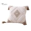 Bay Window Cushion Cover Bohemian Geometric Tufted Throw Pillow with Tassels Case Decorative Boho for Home Farmhouse Sofa Couch Bedroom