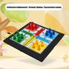 Tragbares Plastik-Ludo-Brettspiel-Set Für Familienreisen Und Outdoor-Aktivitäten Mit Helle Farbe