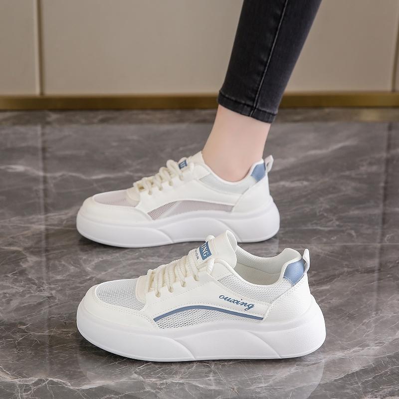 Maternity net shoes breathable mesh thin sports shoes summer small size hollow white board shoes