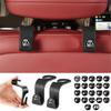 4Pcs Car ABS Back Seat Storage Hook Holder Clips for VW RLine AA20 R32 Blue Motion GTD GTI Passat Polo 4 Motion MTM Caddy