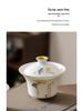 Yangzhi Jade Porcelain Travel Tea Set - Ceramic Kung Fu Teapot with Logo