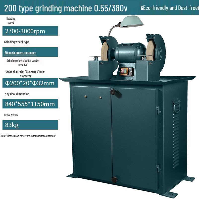 Fujiwara Industrial Grade Bench Grinder with Dust Collector & Knife Sharpener - Vertical, Eco-Friendly Tool