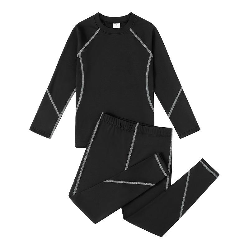 Set sport de băieți cu uscare rapidă, din două piese: Baschet, Fotbal, Strat de bază pentru fitness pentru alergare