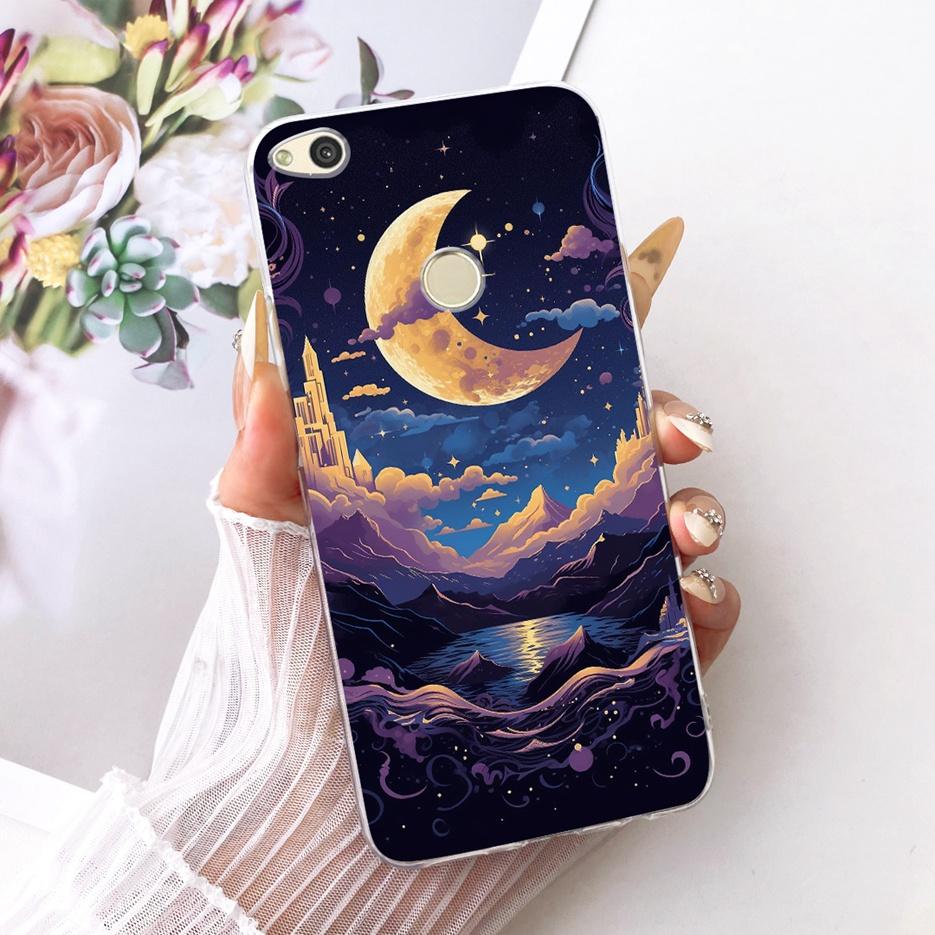 For Huawei P8 Lite 2017 Case Honor 8 Lite Cute Lion Fashion Painted Cover Soft Silicone Phone Case For Huawei P9 Lite 2017 Shell