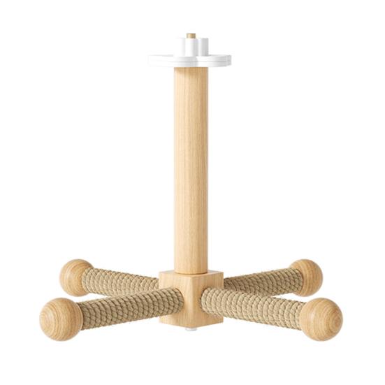 

Rotating Wood Bird Perch Toy Interactive Windmill Design Chew Toy for Pet Birds Parrots Hanging Cage Accessory