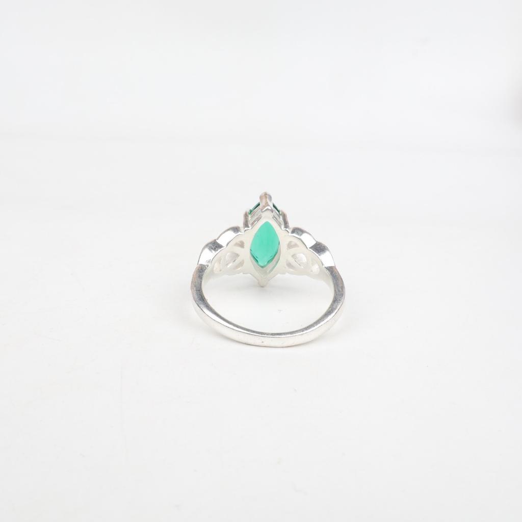 Chrome Diopside Gemstone 925 Sterling Silver Boho Jewelry Ring For Birthday Gift CZR-5-9