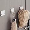 Foldable Wall-Mounted Hook Hooks - No Drill, Easy Install, Durable Plastic, Ideal for Shaving and Grooming Tools, Utility Hooks