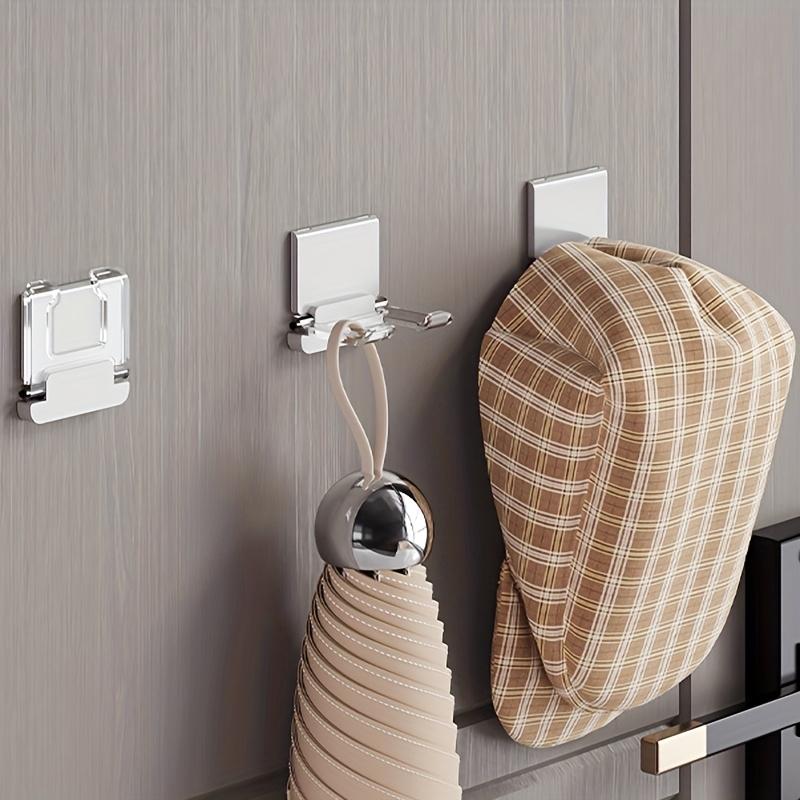 Foldable Wall-Mounted Hook Hooks - No Drill, Easy Install, Durable Plastic, Ideal for Shaving and Grooming Tools, Utility Hooks