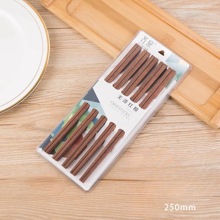 10 Pairs Chopsticks 25cm Chopsticks Set Sandalwood Tableware Kitchen Tools Accessories Chop Sticks Household Wooden Chopsticks
