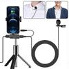 LVM4 Lavalier-Lapel Condenser Microphone Noise Reduction Lavalier Microphone for Audios Recorder