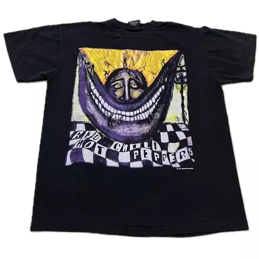Винтажная футболка 1994 года RED HOT CHILI PEPPERS World Tour с одинарной строчкой РЕПРИНТ L