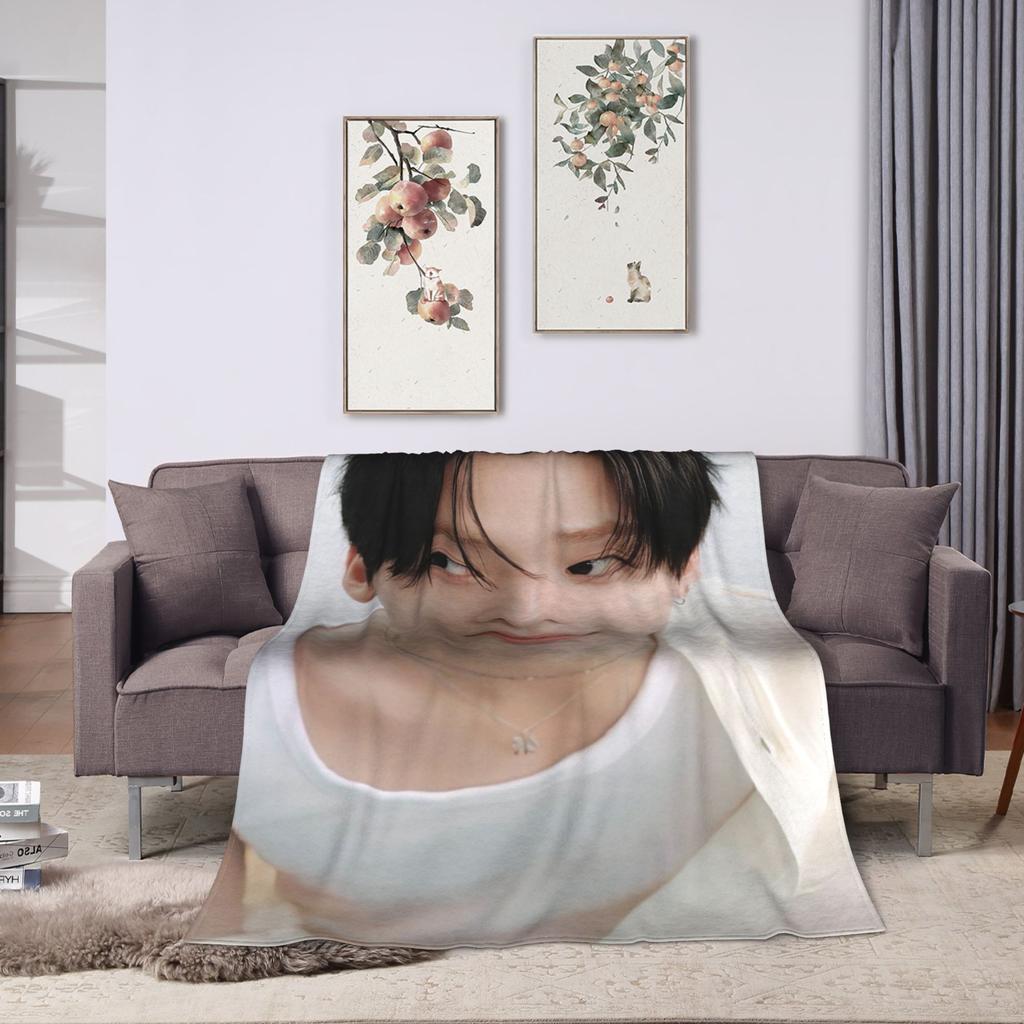 Ald1 Sangwon Flannel Blankets Adults  Soft Cozy Bedding Throws Winter Living Room Bedspread Sofa Bed Cover