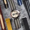 Premium Ribbed Watch Band Deployant Clasp Nylon 20mm 22mm Watch Strap for Omega Folding Buckle Watchband Sport Wristband For Men