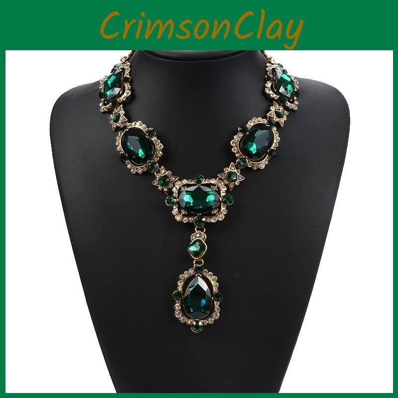 Pendant Alloy Exquisite Necklace With Gemstone Inlay Perfect For Wedding Celebrations And Memories Travel