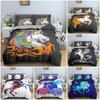 Cartoon Animal Unicorn Bedding Set Bedclothes Kid's Bedroom Duvet Cover Set Pillowcase King Queen Twin Size Home Texture