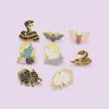 Hot-Selling Animal Brooch: Nine-Tailed Fox, Snake, Bat Design