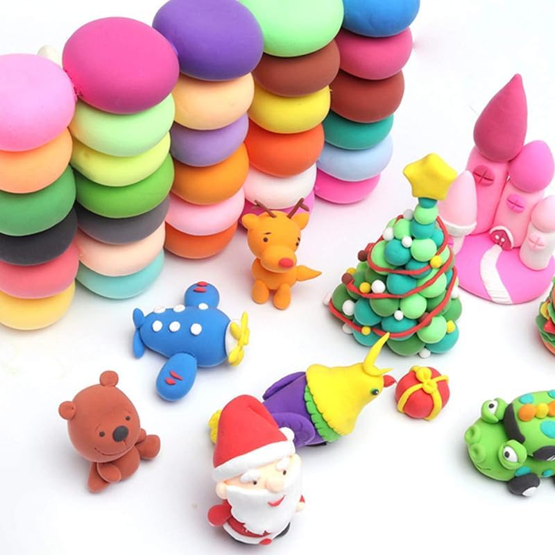 Eclet (Pack Of 1Air Dry Clay, Colorful Children Soft Clay, Creative Art Crafts, Gifts For Kids-Multi Color. Non-Toxic Mo