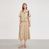 ELLE Elegant High-Waisted Pleated A-Line Skirt Women skirts L8SRM033
