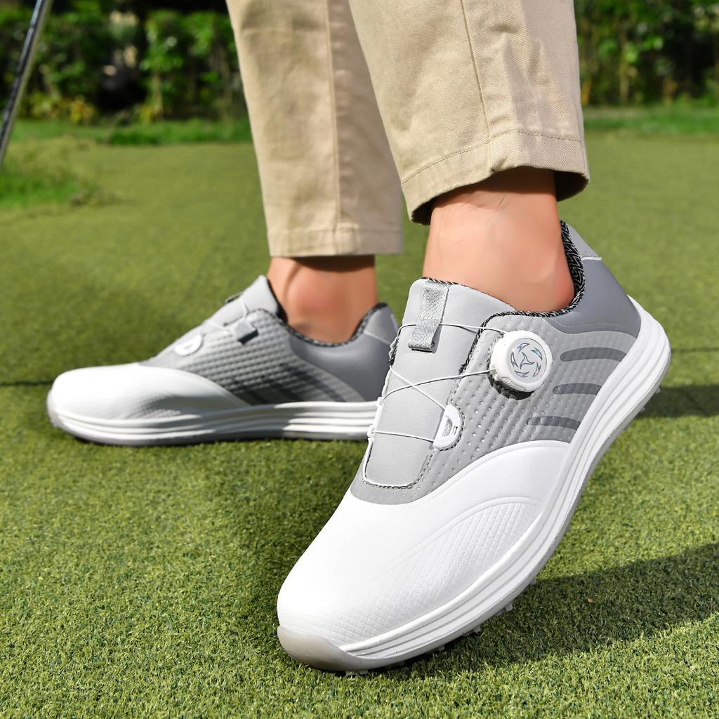 Professionelle, rutschfeste, wasserdichte Golfschuhe mit Noppen und Schnalle, Unisex-Schuhe, leichte Golf-Sneaker