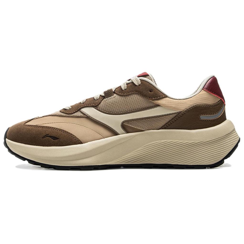 Li Ning Zheng Rong M500 Comfortable Versatile Wear-Resistant Non-Slip Low-Top Casual Shoes Men Sneaker Brown AGCV055-1