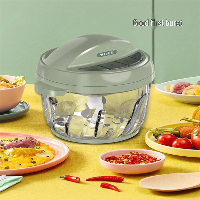 

Multifunctional Electric Meat Grinder and Food Processor with Vegetable Chopper and Slicer DQ сапфірове скло синього кольору кольору