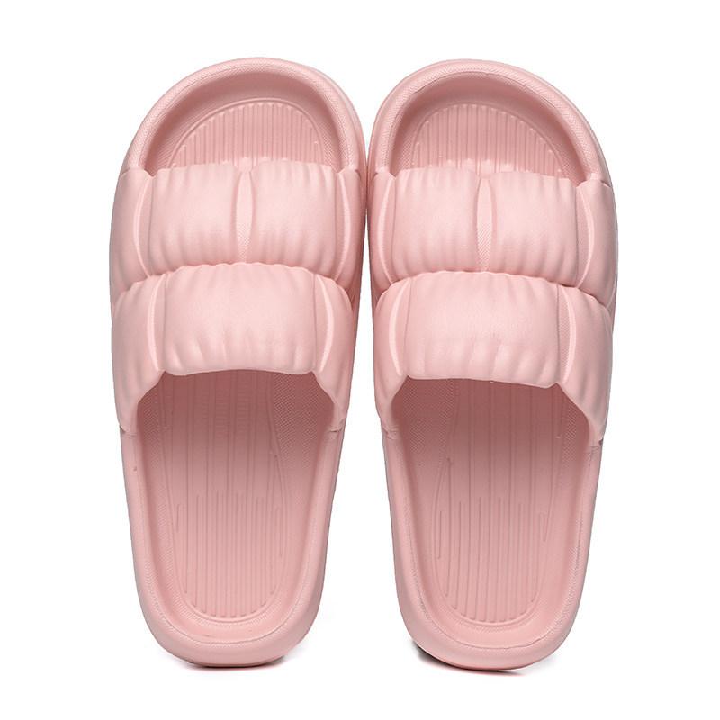 Stepping on shit slippers men's summer soft bottom comfortable home silent bathroom non-slip couple cool slippers women's summer wear