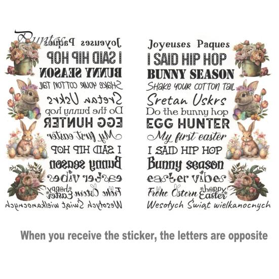 

6/9 листов, пасхальная свеча, водная наклейка, сделай сам, праздничные свечи, татуировки, буквенный принт, кролик, яйцо, форма, свечи, наклейки A