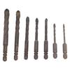 Drill Bit Set Unique Cross Design Cemented Carbide Hex Power Bits for Glass Ceramic Glass Tile Full