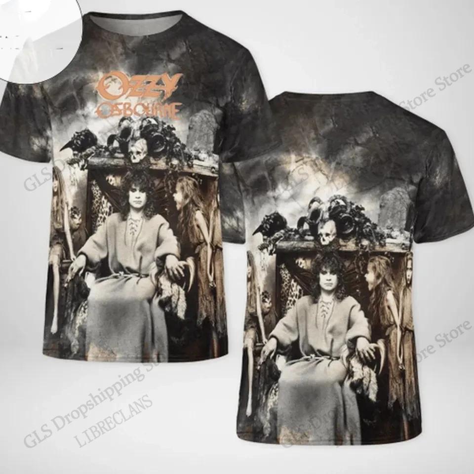 New Heavy Metal Rock Singer Ozzy Osbourne Band 3d Print T-shirt Men Women Fashion Plus Size Hip Hop Sports Short Sleeve Tops Tee