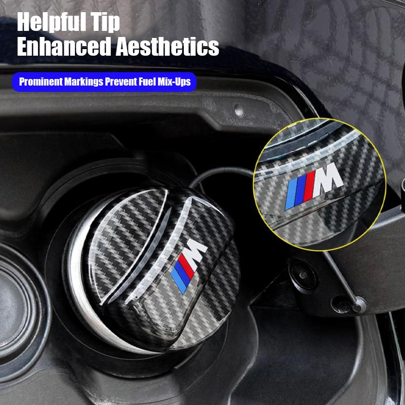 SCKS3 Carbon Fiber Tank Cover Fuel Tank Air Cap Trim For BMW G80 G06 G07 G14 G15 G16 F82 F20 F21 F83 M2 M3 M4 M5 M8 M Sticker