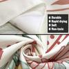 Bohemian Tapestry Wall Hanging, Beige Pink Floral Tapestry With Wild Flower Medallion Print Bedroom Boho Home Decor,White Wreath