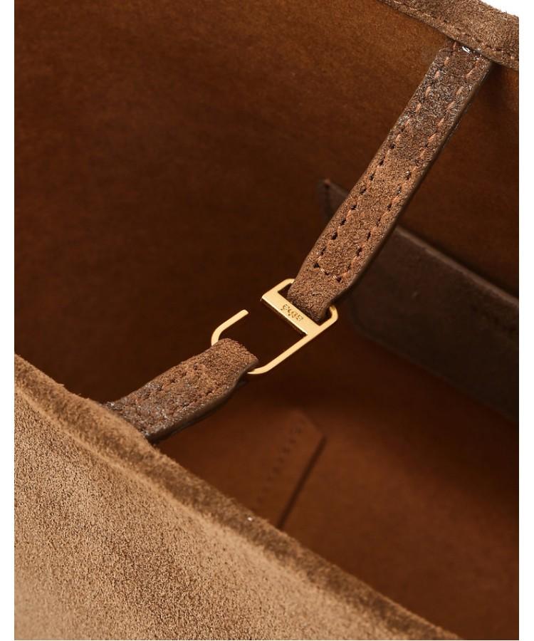 Athe Vanessabruno [Panier] Brown Suede Panier Bucket Bag S Aaba6E206W2