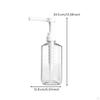 Syrup Dispenser with Pump Clear Sauce Container for Baristas, Bubble
