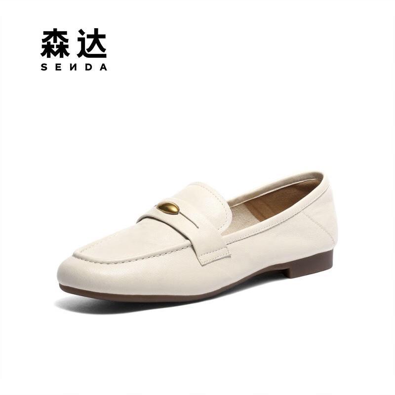 SENDA Women s Elegant Commuter Flat Loafers XUJ01CA5 36