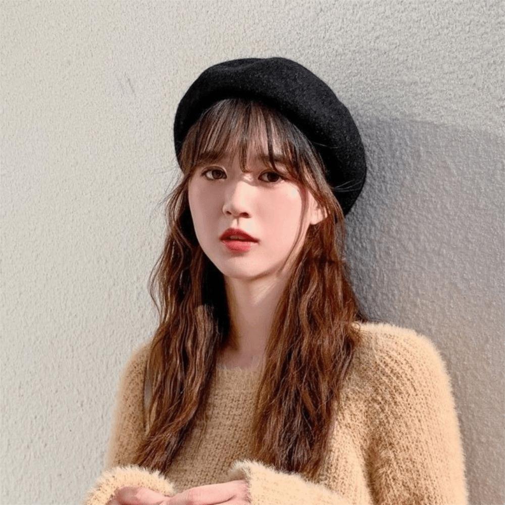 Plush Women Wool Berets Cloud Artist Hat Vintage Painter Caps Ladies