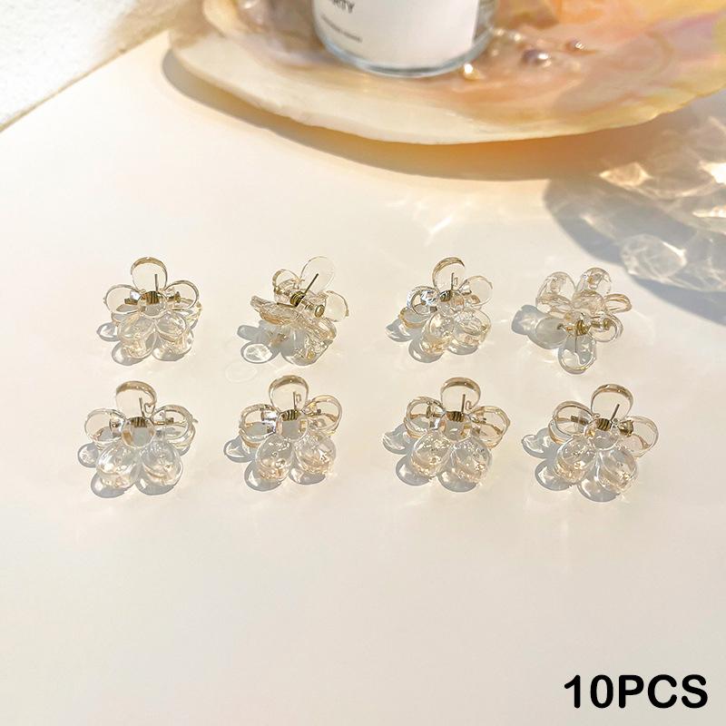 

Набор мини-заколок для волос в виде цветка для женщин - зажимы-когти для укладки без складок для челки и крошечных укладок волос