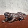 Ebony Wood Carved Tiger Ornament - Twelve Zodiac Animal Home Decoration Gift