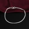 925 Silver 3MM Snake Chain Bracelet For Women Men Unisex Simple Charm Jewelry Gift Wedding Party Fashion