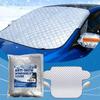 Snow Cover For Car Windshield Waterproof Windproof Foldable Blanket Windshield Cover For Snow For Winter Frost Rain Sun Exterior