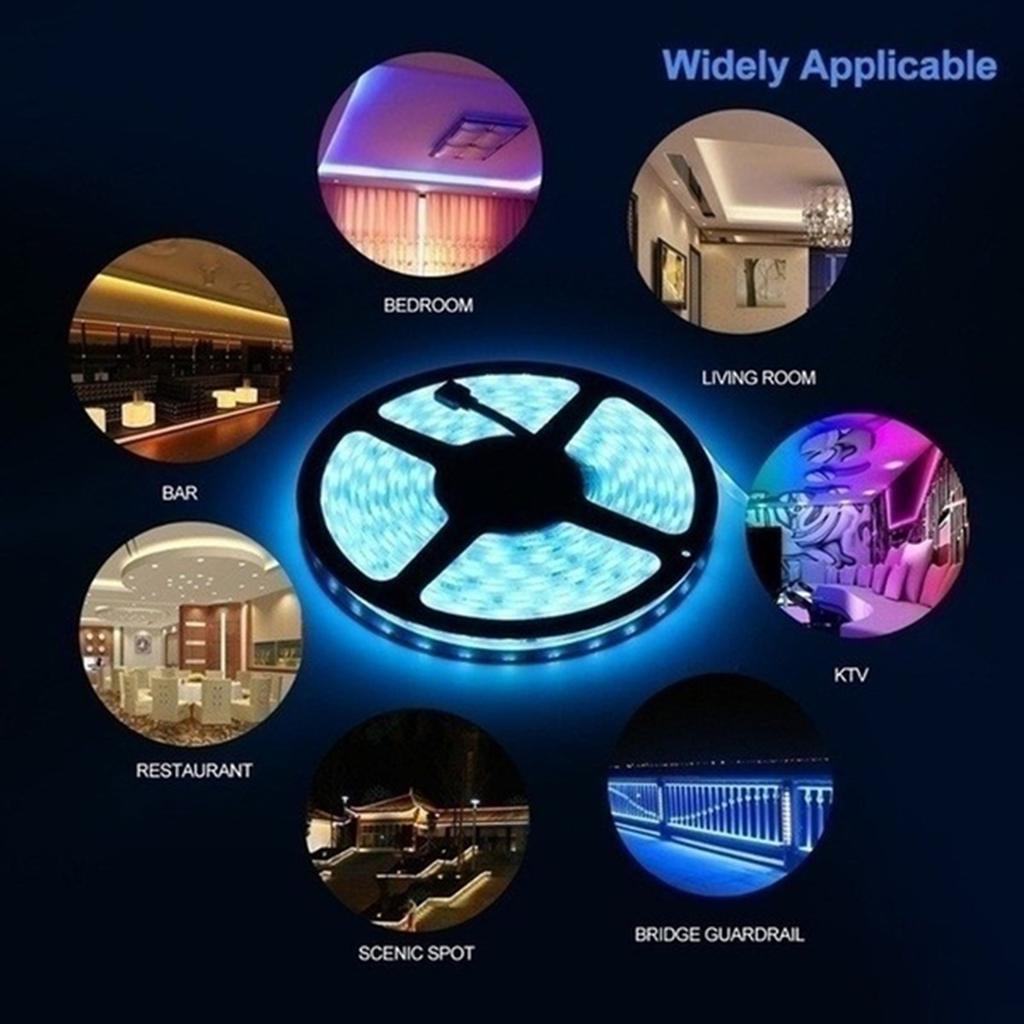 RGB SMD 3528 LED Light with Flexible Belt with 44 Key IR Remote RGB Controller for Home/Wedding Decoration