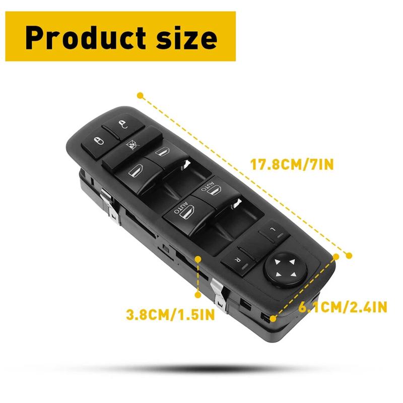 AUTO Master Window Switch Button Door Windows Lift Control Switch For Dodge Durango Jeep Grand Cherokee 2011-2013 68030823Ae