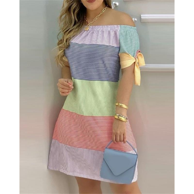 2025 Spring/Summer New Style Elegant Mid Skirt One Shoulder Commuter Dress Women's Wear
