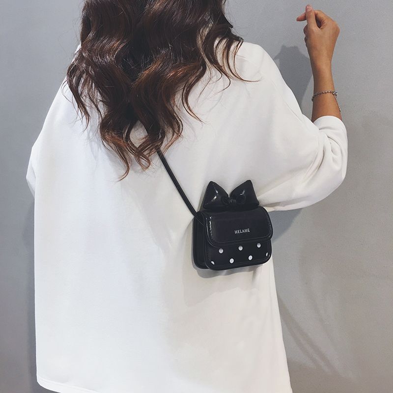 

Western Style Fancy Wine Red Cute Mini Bag Black