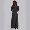 Mens High-Waisted Wide-Leg Cotton Jogger Pants Loose Fit Casual Sport Trousers Streetwear